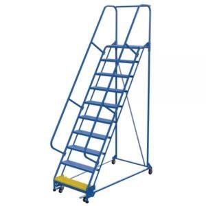 Vestil LAD-PW-32-10-P 10-Step Perforated Warehouse Ladder (130" H, 32" Wide)