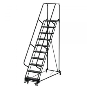 Vestil LAD-PW-26-10-G-ESD 10-Step Grip Strut Warehouse Ladder ESD Safe (130" H, 26" W)