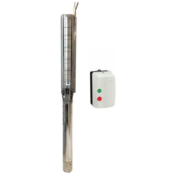 Gol A6X17CR10/10 6in Deep Well Pump SS (7380 GPH, 10 HP)