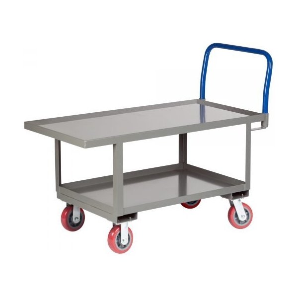Little Giant RNL2-3060-6PY 2,000 lbs Ergonomic Lipped Deck Platform Truck (30" x 60")