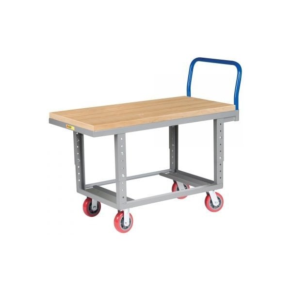 Little Giant RNJ-3060-6PY-AH 2,000 lbs Ergonomic Work Height Platform Truck w/ Auto-Height (30" x 60")