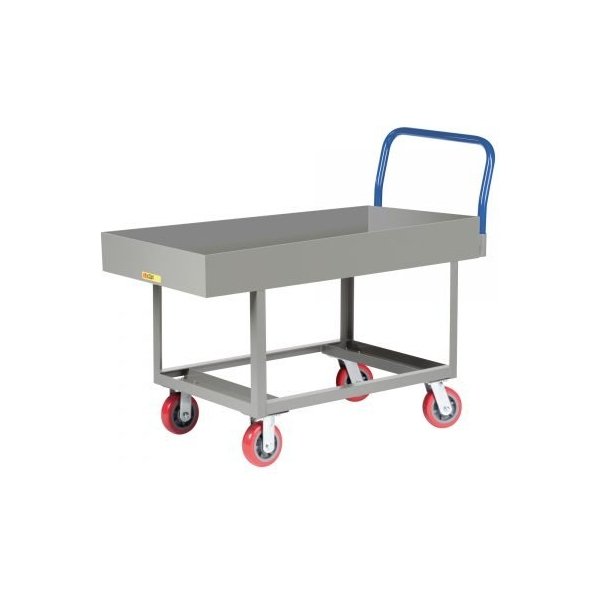 Little Giant RNLX6-3060-6PY 2,000 lbs Ergonomic Lipped Deck Platform Truck (30" x 60")