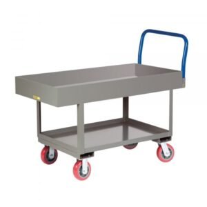 Little Giant RNL2X6-2448-6PY 2,000 lbs Ergonomic Lipped Deck Platform Truck (24" x 48")