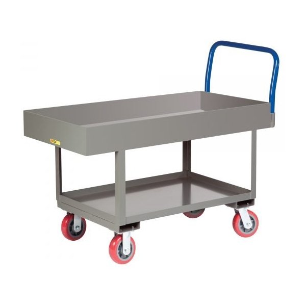 Little Giant RNL2X6-2448-6PY 2,000 lbs Ergonomic Lipped Deck Platform Truck (24" x 48")