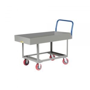 Little Giant RNLX6-2460-6PY 2,000 lbs Ergonomic Lipped Deck Platform Truck (24" x 60")