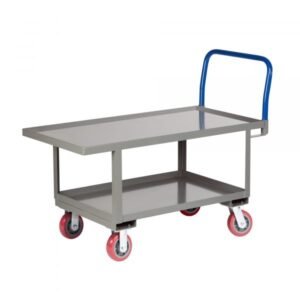 Little Giant RNL2-2448-6PY 2,000 lbs Ergonomic Lipped Deck Platform Truck (24" x 48")