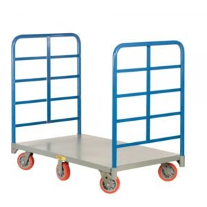 Little Giant DR6W-3072-6PY 3,600 lbs 6-Wheel Double End Rack Platform Truck (30" x 72")