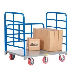 Little Giant DRB6W-2460-6PY 3,600 lbs 6-Wheel Double End Rack Platform Truck (24" x 60")