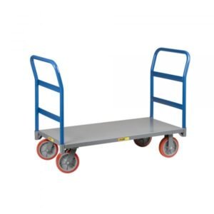 Little Giant NBB-2460-8PY-2H 3,600 lbs Heavy Duty Platform Truck w/ Double Handle (24" x 60")