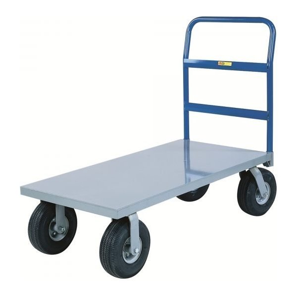 Little Giant NBB-2448-10P 1,500 lbs Cushion-Load Platform Truck w/ Pneumatic Tires (24" x 48")