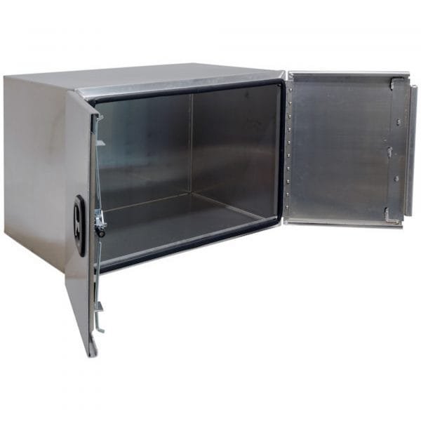 Buyers 1705445 60in Aluminum Underbody Truck Box Smooth Silver 2 Buyers 1705445 60in Aluminum Underbody Truck Box Smooth Silver - Image 2