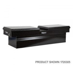 Buyers 1720318 71in Aluminum Gull Wing Truck Box Glossy Black