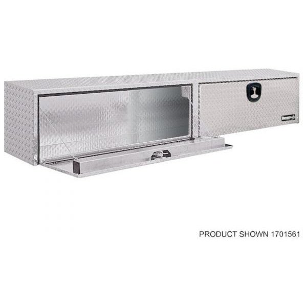 Buyers 1701565 90in Aluminum Topsider Truck Box Diamond Plate Silver