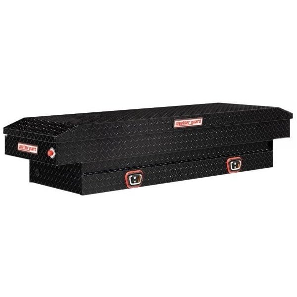 Weather Guard 154-5-03 62in Standard Saddle Box (Aluminum Black)