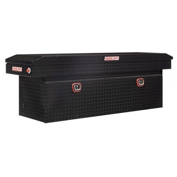 Weather Guard 123-5-03 71in Standard Saddle Box (Aluminum Black)