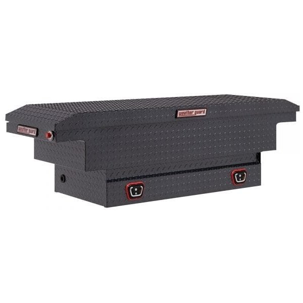Weather Guard 131-6-03 66in Standard Saddle Box (Aluminum Gray)