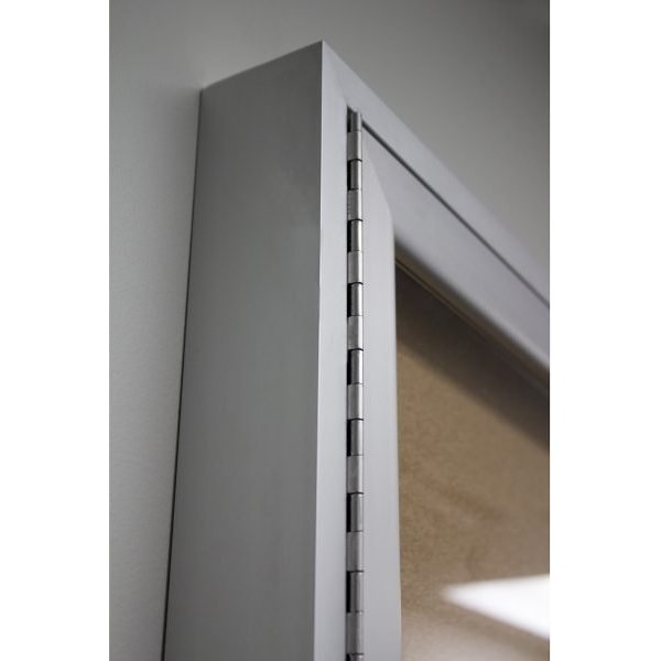 Ghent PA34896K 48in x 96in 3-Door Enclosed Bulletin Board Natural Cork