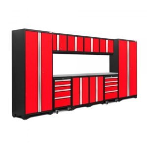 NewAge 50611 Bold Series Red 12-Pc. Steel Cabinet Set