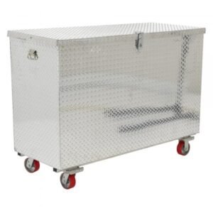 Vestil APTS-3660-C 36x60 Portable Aluminum Tool Box w/ Casters (Silver)