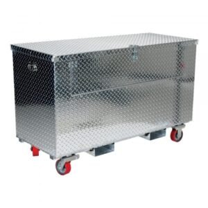 Vestil APTS-3060-CF-FD 30x60 Aluminum Tool Box w/ Casters, Fork Pockets & Front Door