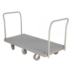 Vestil PPT-3-62 Plastic Platform Truck (3000 lb, 2 Handles)
