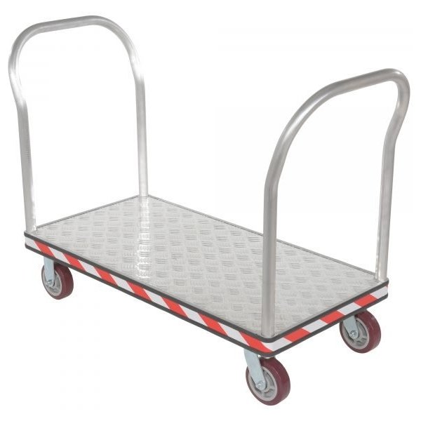 Vestil ATP-C-2448-2HDL 2-Handle Platform Truck (3600lb Capacity, 24in. x 48in.)