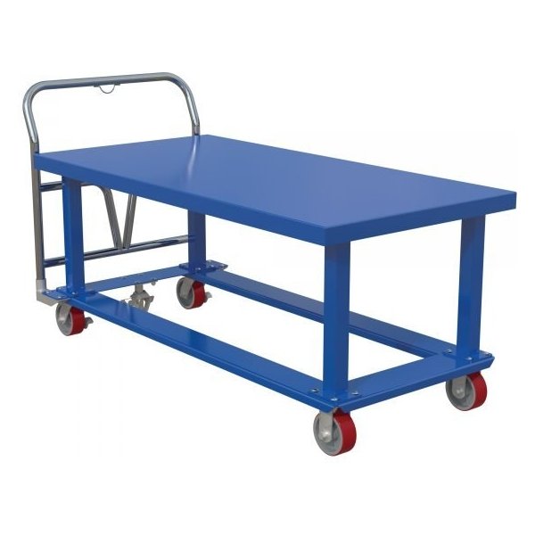 Vestil WHPT-3060-ST Steel Top Work-Height Platform Truck (2000lb Capacity, 30in. x 60in.)