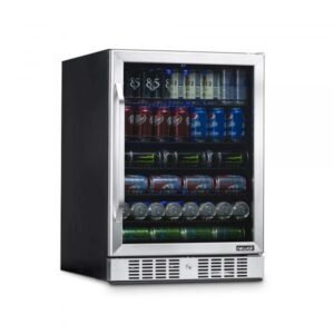 Newair NWB057SS00 Wine & Beverage Fridge Stainless Steel Built-In 33in H