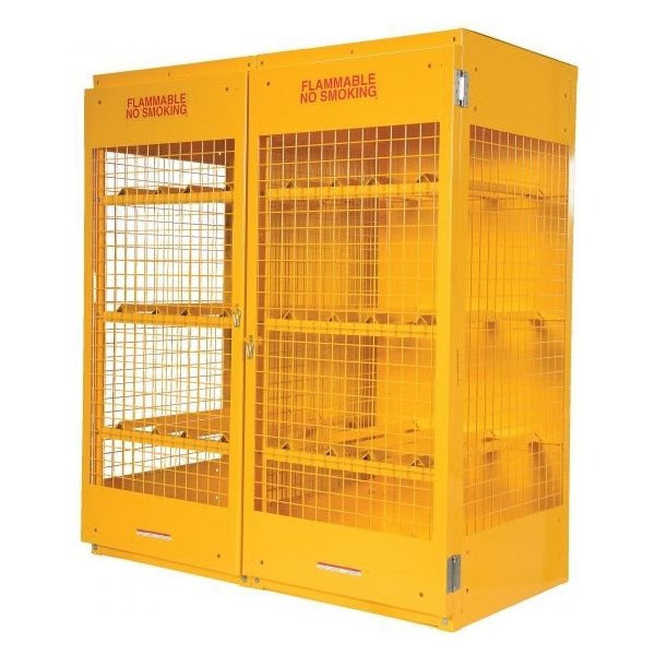 Vestil CYL-H-16 16-Cylinder Horizontal Storage Cabinet (Welded)