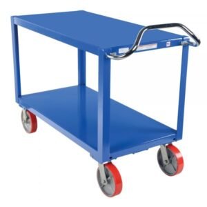 Vestil DH-PU2.4-2448 4,000 lbs Ergo Handle Steel Utility Cart (24 in x 48 in)