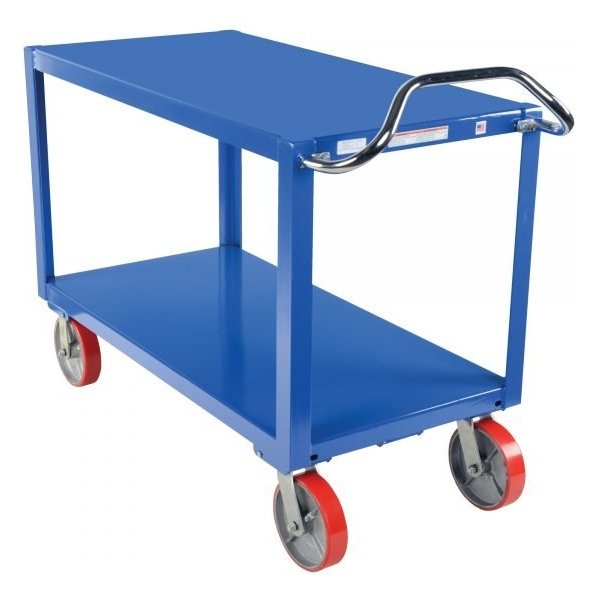 Vestil DH-PU2.4-2448 4,000 lbs Ergo Handle Steel Utility Cart (24 in x 48 in)