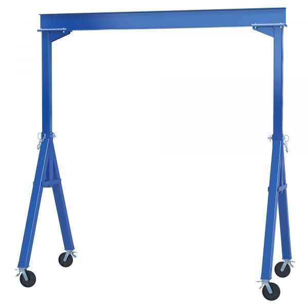 Vestil FHS-2-20-TLC Fixed Steel Gantry Crane (2000lb, 20ft Beam, Total Lock Casters)
