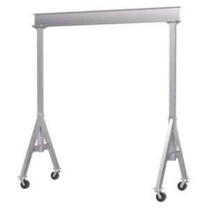 Vestil AHA-6-8-10-TLC Adjustable Aluminum Gantry Crane (6000lb, 8ft Beam, Total Lock Casters)