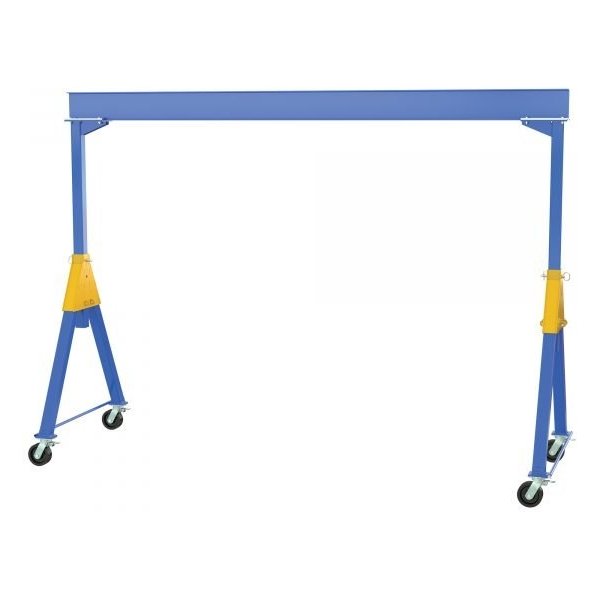 Vestil FHSN-8-10-TLC Knockdown Gantry Crane (8000lb Capacity, 10ft I-Beam, Total Lock Casters)