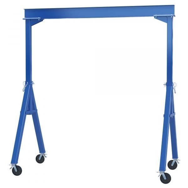 Vestil FHS-4-20-TLC Fixed Steel Gantry Crane (4000lb, 20ft Beam, Total Lock Casters)