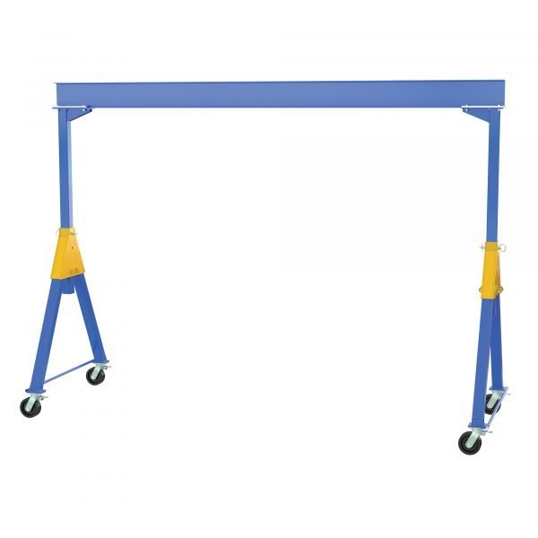 Vestil FHSN-6-10-TLC Knockdown Gantry Crane (6000lb Capacity, 10ft I-Beam, Total Lock Casters)