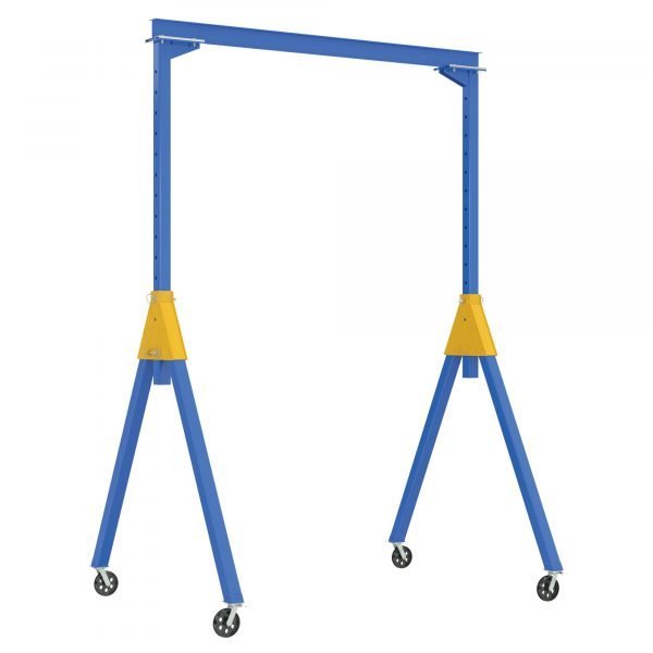 Vestil AHSN-2-10-16-VG Adj. Knockdown Gantry Crane (2000lb, 10ft Beam, V-Groove Casters) Vestil AHSN-2-10-16-VG Adj. Knockdown Gantry Crane (2000lb, 10ft Beam, V-Groove Casters)