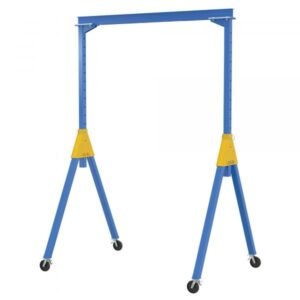 Vestil AHSN-2-15-10-TLC Adj. Knockdown Gantry Crane (2000lb, 15ft Beam, Total Lock Casters)