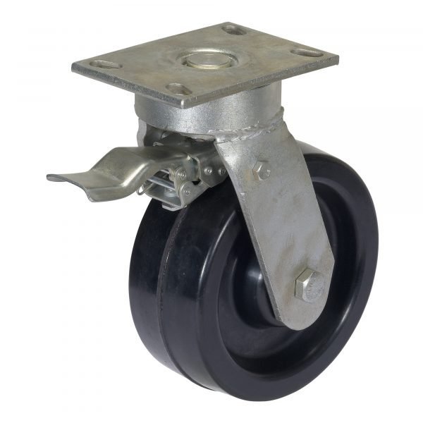 Vestil AHA-6-TLC 6,000 lbs Total Lock Phenolic Caster Set for Gantry Crane