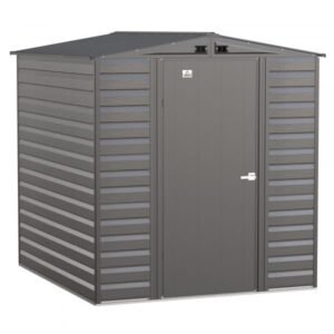 Arrow Select Steel Shed SCG67CC 6x7ft Galvanized Steel (Charcoal)