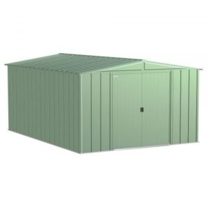 Arrow Classic Steel Shed CLG1014SG 10x14ft Galvanized Steel (Sage Green)