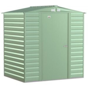 Arrow Select Steel Shed SCG65SG 6x5ft Galvanized Steel (Sage Green)