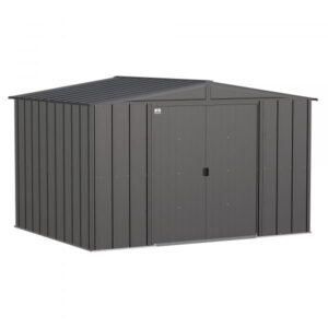 Arrow Classic Steel Shed CLG108CC 10x8ft Galvanized Steel (Charcoal)