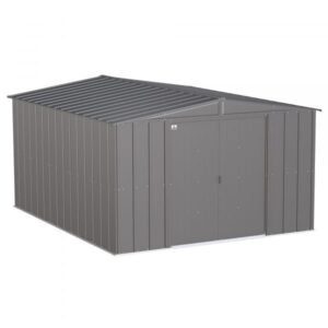Arrow Classic Steel Shed CLG1012CC 10x12ft Galvanized Steel (Charcoal)