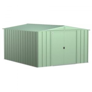 Arrow Classic Steel Shed CLG1012SG 10x12ft Galvanized Steel (Sage Green)