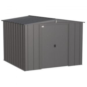 Arrow Classic Steel Shed CLG88CC 8x8ft Galvanized Steel (Charcoal)
