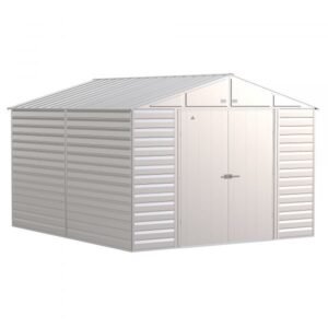 Arrow Select Steel Shed SCG1012FG 10x12ft Galvanized Steel (Flute Grey)