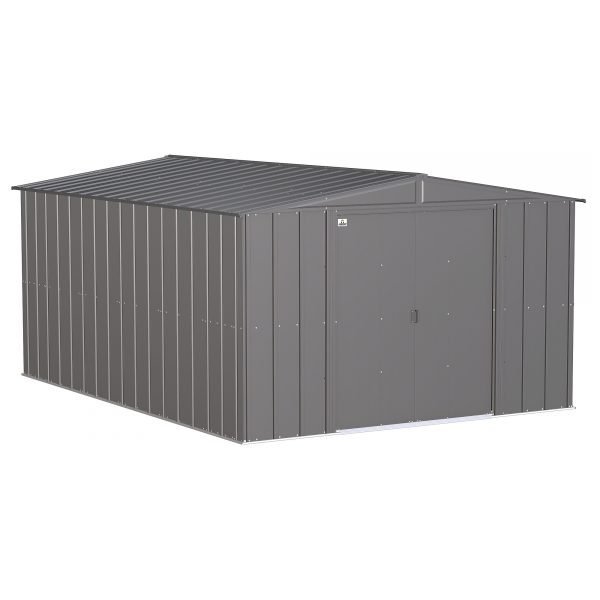 Arrow Classic Steel Shed CLG1014CC 10x14ft Galvanized Steel (Charcoal)