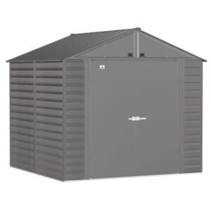 Arrow Select Steel Shed SCG88CC 8x8ft Galvanized Steel (Charcoal)