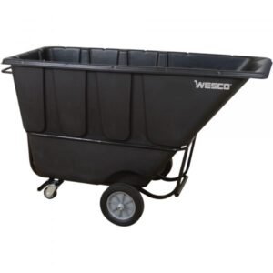 Wesco 272585 Poly Forklift Tilt Cart (1 Cu. Yd. Capacity)